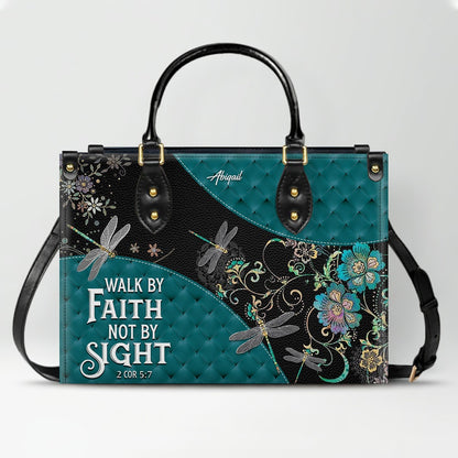 Personalized Christian Leather Handbag for Women – Custom Name & Bible Verse | CHRISTIANARTBAG CAB01121925