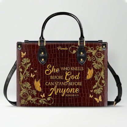CHRISTIANARTBAG Handbags Albino Croc - Custom Bible Verses Name & Color - Personalized Leather Handbag - CABLTB04012226
