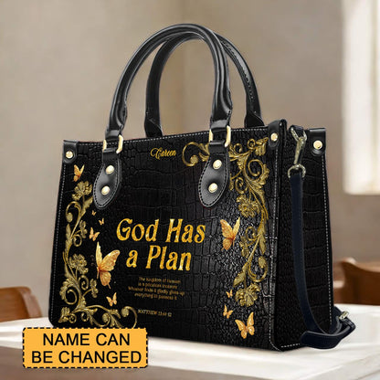 Personalized Leather Handbag for Christian Women – Daughter of the King Faith Purse, Custom Name & Bible Verse | CHRISTIANARTBAG