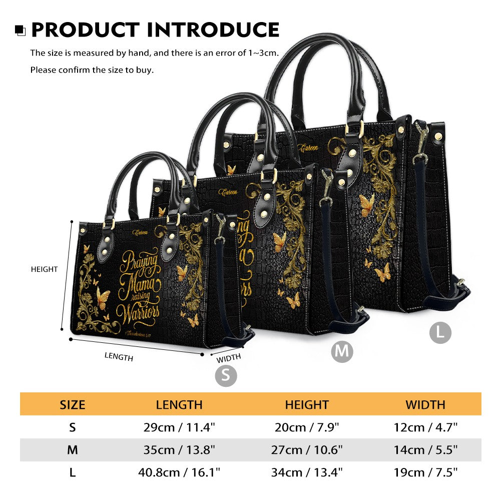 CHRISTIANARTBAG Personalized Leather Handbag & Wallet Set - Custom Name | Christian Gift | CHRISTIANARTBAG CAB014226