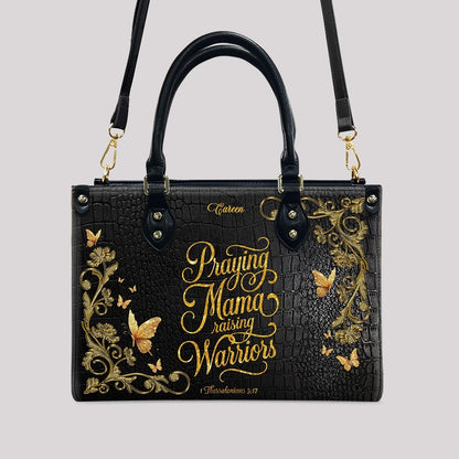 CHRISTIANARTBAG Personalized Leather Handbag & Wallet Set - Custom Name | Christian Gift | CHRISTIANARTBAG CAB014226