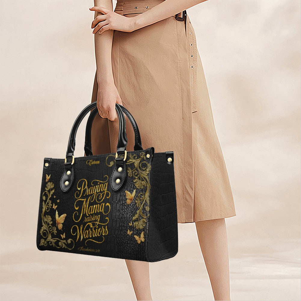 CHRISTIANARTBAG Personalized Leather Handbag & Wallet Set - Custom Name | Christian Gift | CHRISTIANARTBAG CAB014226
