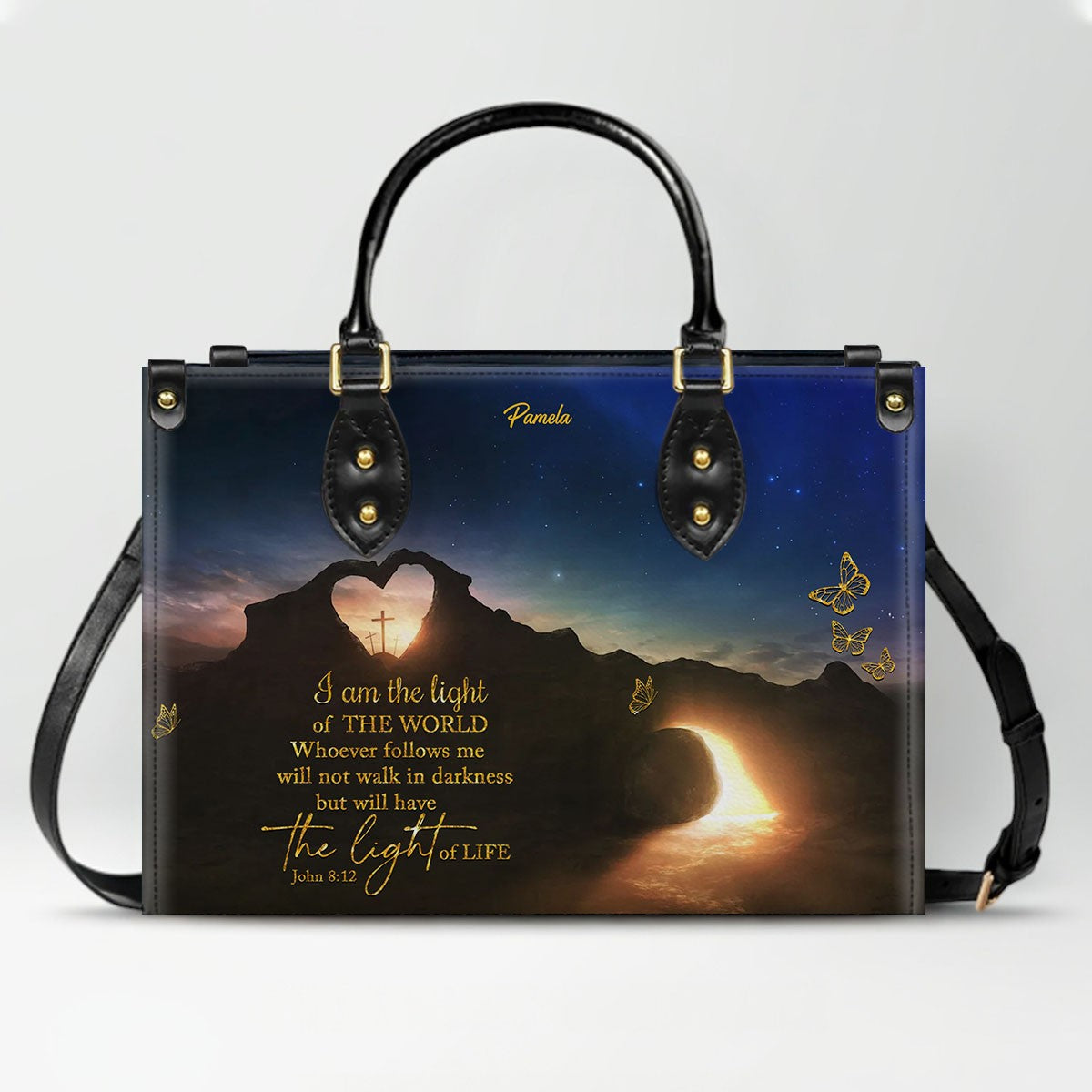 Personalized Christian Handbag – Custom Bible Verse Purse for Women, Faith Gift, Religious Tote, Christian Gift for Her