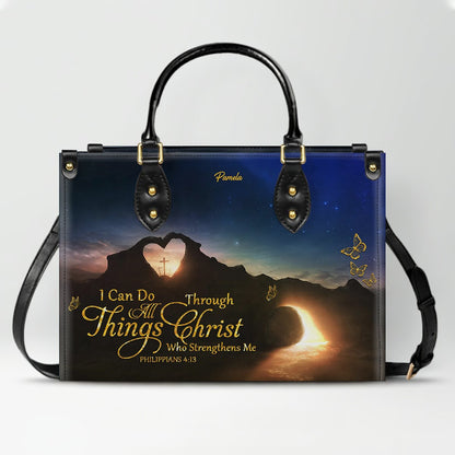 Personalized Christian Handbag – Custom Bible Verse Purse for Women, Faith Gift, Religious Tote, Christian Gift for Her