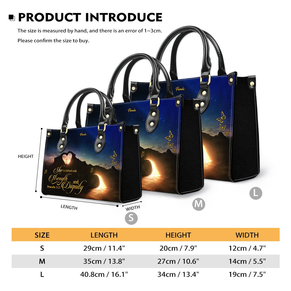 Personalized Christian Handbag – Custom Bible Verse Purse for Women, Faith Gift, Religious Tote, Christian Gift for Her