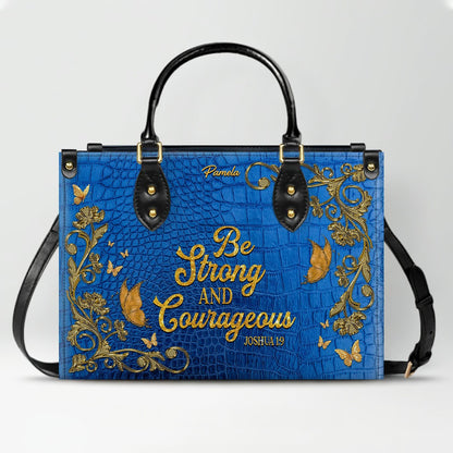 CHRISTIANARTBAG Handbags Albino Croc - Custom Bible Verses Name & Color - Personalized Leather Handbag - CABLTB04012226