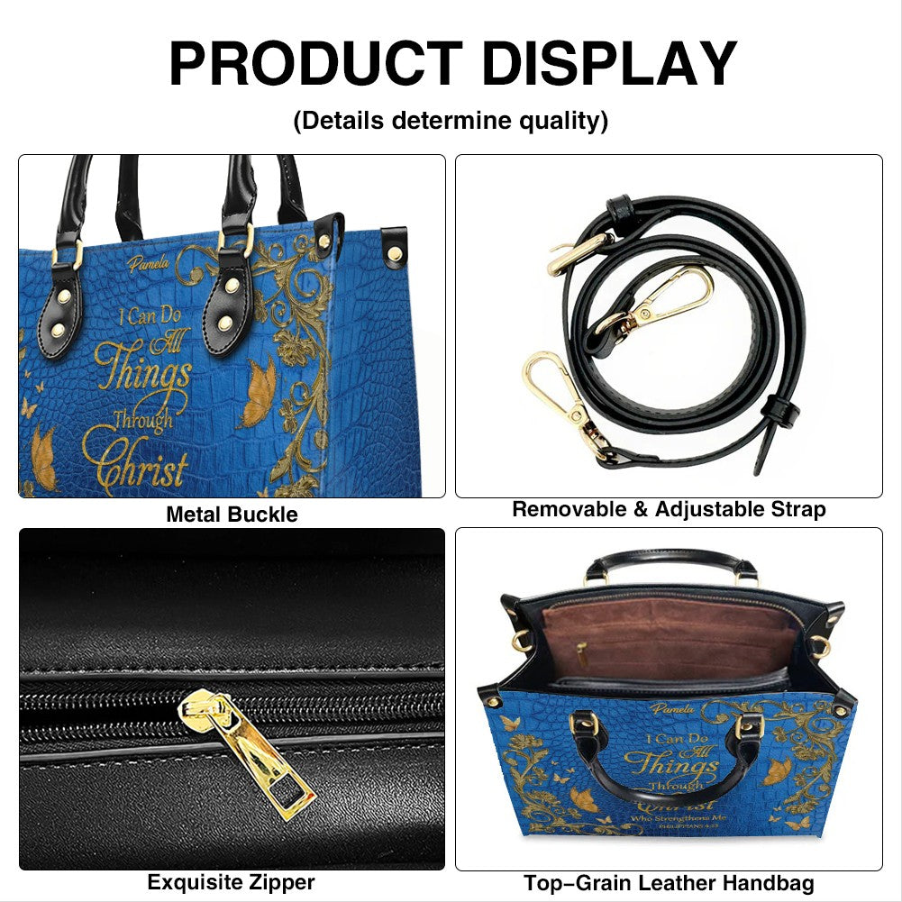 CHRISTIANARTBAG Handbags Albino Croc - Custom Bible Verses Name & Color - Personalized Leather Handbag - CABLTB04012226