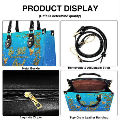 Personalized Christian Leather Handbag Set – Bible Verse Tote Bag & Matching Wallet for Women | Custom Name Gift CAB06030226
