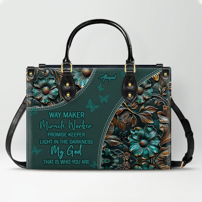 Personalized Christian Handbag with Bible Verses – Custom Name Faith Gift - CAB 120525