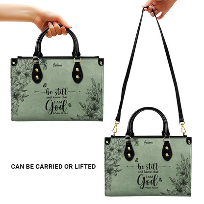 Personalized Leather Handbag & Wallet Set for Women – Custom Name & Bible Verse – Christian Gift | CHRISTIANARTBAG