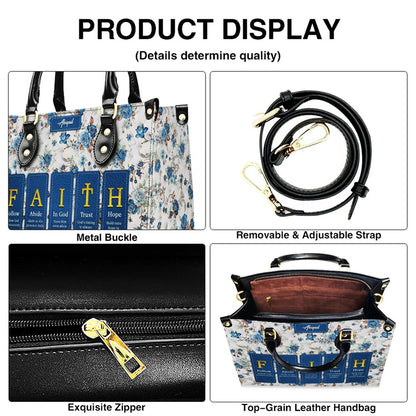 CHRISTIANARTBAG Custom Bible Verse Leather Handbag Set – Personalized Christian Tote Bag & Wallet for Women, Faith-Inspired Gift