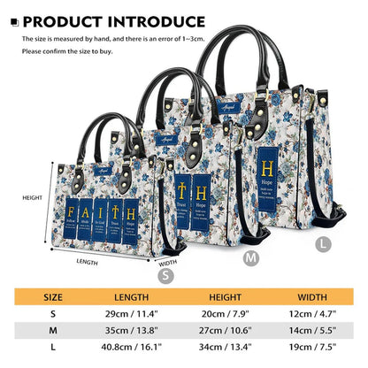 CHRISTIANARTBAG Custom Bible Verse Leather Handbag Set – Personalized Christian Tote Bag & Wallet for Women, Faith-Inspired Gift