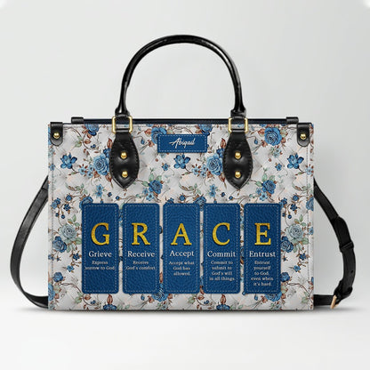 CHRISTIANARTBAG Custom Bible Verse Leather Handbag Set – Personalized Christian Tote Bag & Wallet for Women, Faith-Inspired Gift