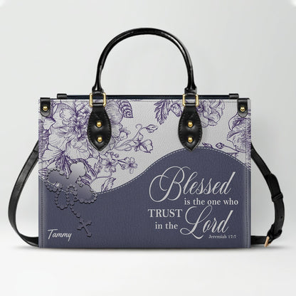Personalized Christian Leather Handbag & Free Clutch Set – Custom Bible Verse Gift for Women CAB0241426
