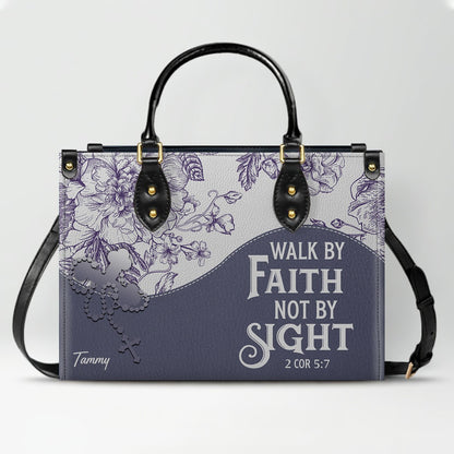 Personalized Christian Leather Handbag & Free Clutch Set – Custom Bible Verse Gift for Women CAB0241426