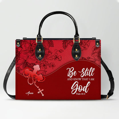 CHRISTIANARTBAG Personalized Leather Handbag - Custom Name & Bible Verse Christian Purse CAB01100126