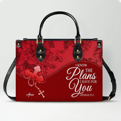 CHRISTIANARTBAG Personalized Leather Handbag - Custom Name & Bible Verse Christian Purse CAB01100126