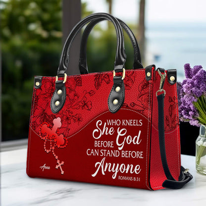 Personalized Leather Handbag with Bible Verse – Christian Gift by CHRISTIANARTBAG