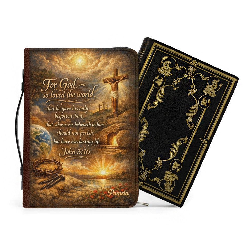 Personalized Bible Cover with Custom Name & Scripture – ChristianArtBag® CAB0112826