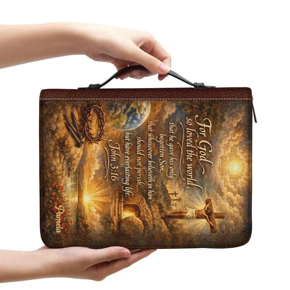 Personalized Bible Cover with Custom Name & Scripture – ChristianArtBag® CAB0112826