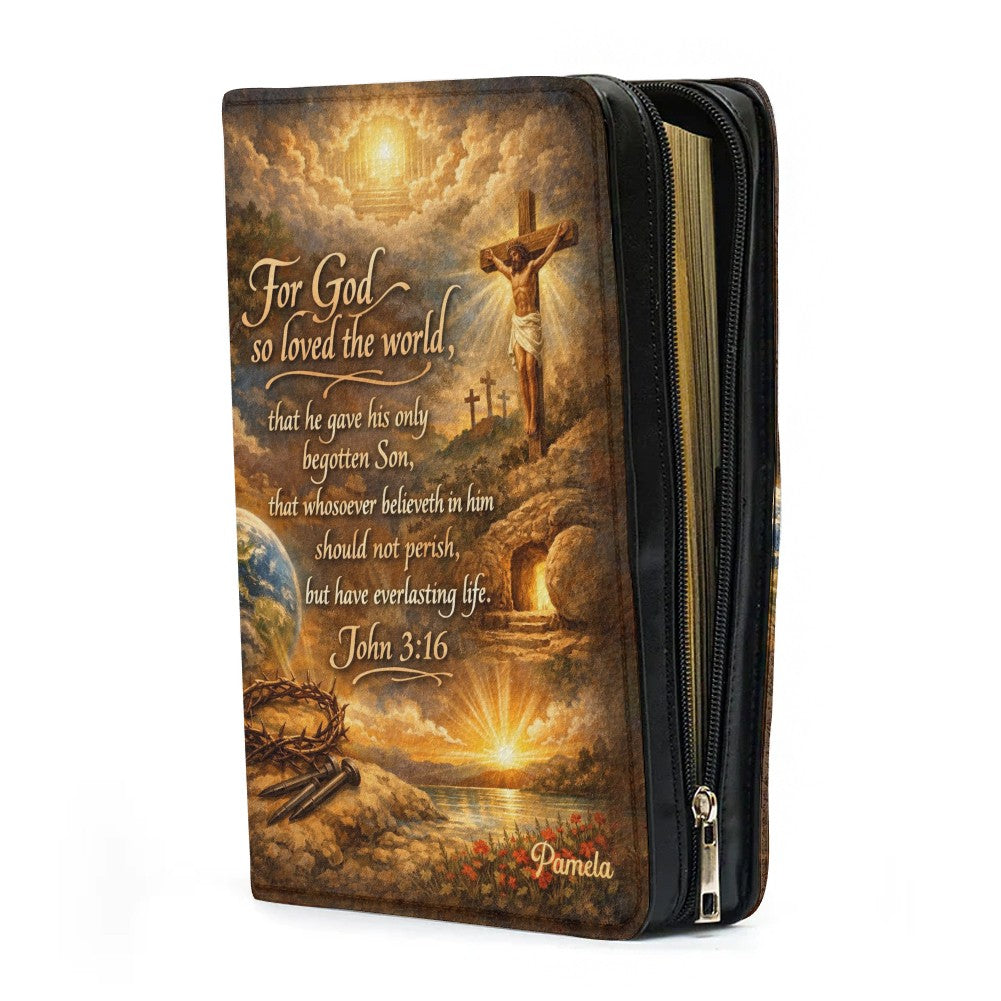 Personalized Bible Cover with Custom Name & Scripture – ChristianArtBag® CAB0112826