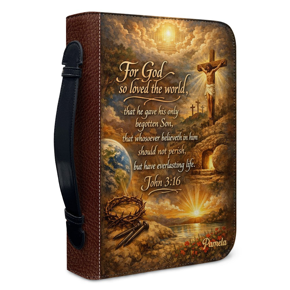 Personalized Bible Cover with Custom Name & Scripture – ChristianArtBag® CAB0112826