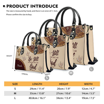CHRISTIANARTBAG Personalized Leather Handbag and Long Wallet Set, Custom Name Scripture Bible Verse Tote Bag, Christian Gifts for Women CAB01051826