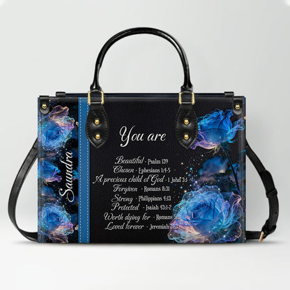Personalized Leather Handbag with Bible Verses – Custom Christian Gift for Women | CHRISTIANARTBAG CAB010202426