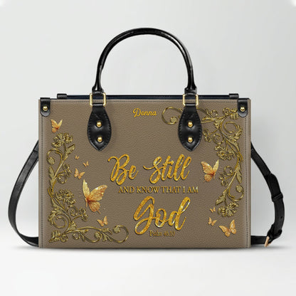 CHRISTIANARTBAG Personalized Leather Handbag - Custom Bible Verse Tote Bag for Christian Women - Religious Cross Body Purse - Mother’s Day Gift