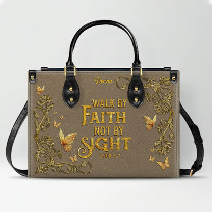 CHRISTIANARTBAG Personalized Leather Handbag - Custom Bible Verse Tote Bag for Christian Women - Religious Cross Body Purse - Mother’s Day Gift