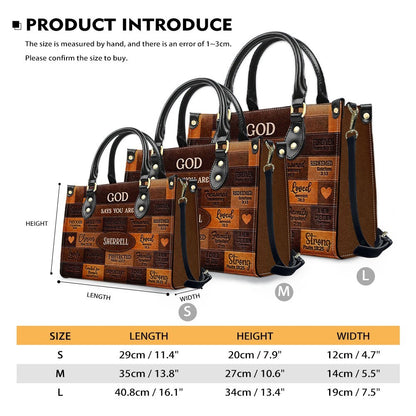 Christianartbag Handbags, God Says You Are Leather Bags, Personalized Bags, Gifts for Women, Christmas Gift, CABLTB01040823.
