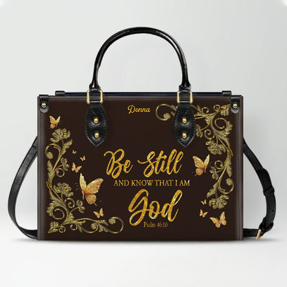 CHRISTIANARTBAG Personalized Leather Handbag - Custom Bible Verse Tote Bag for Christian Women - Religious Cross Body Purse - Mother’s Day Gift