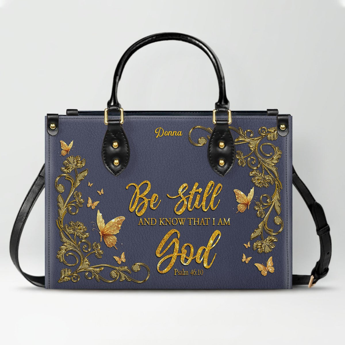 CHRISTIANARTBAG Personalized Leather Handbag - Custom Bible Verse Tote Bag for Christian Women - Religious Cross Body Purse - Mother’s Day Gift