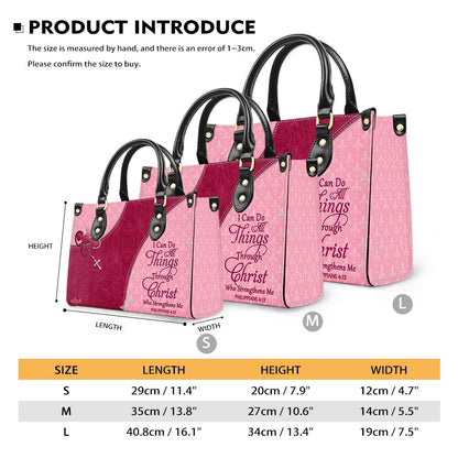 Christian Leather Purse with Personalized Name & Custom Bible Verse | CHRISTIANARTBAG Luxury Bag