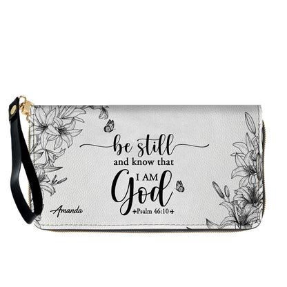 CHRISTIANARTBAG Personalized SET White Leather Bag with Wallet - Custom Bible Verse Handbag - Floral Christian Gifts for Her - Numbers 6:24-26 Blessing Tote