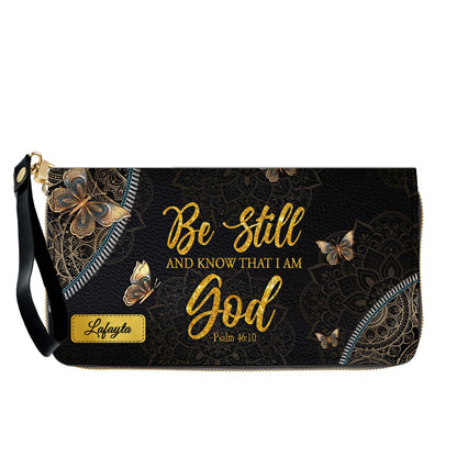Personalized Leather Handbag for Women - Custom Bible Verse Tote Bag - Christian Gift with Butterfly & Mandala Design - CHRISTIANARTBAG CAB14926