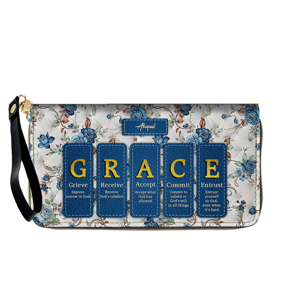 CHRISTIANARTBAG Custom Bible Verse Leather Handbag Set – Personalized Christian Tote Bag & Wallet for Women, Faith-Inspired Gift