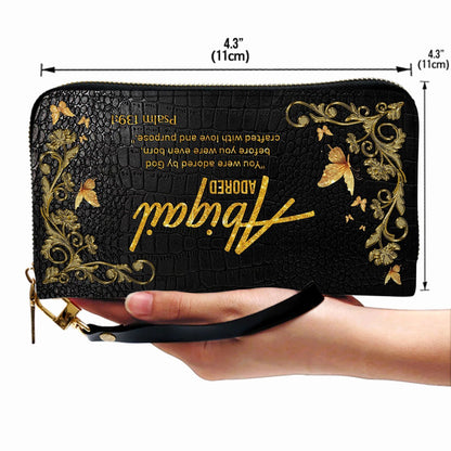 Personalized Black Leather Wallet for Women – Custom Name Bible Verse Christian Wallet – Faith Gift by CHRISTIANARTBAG