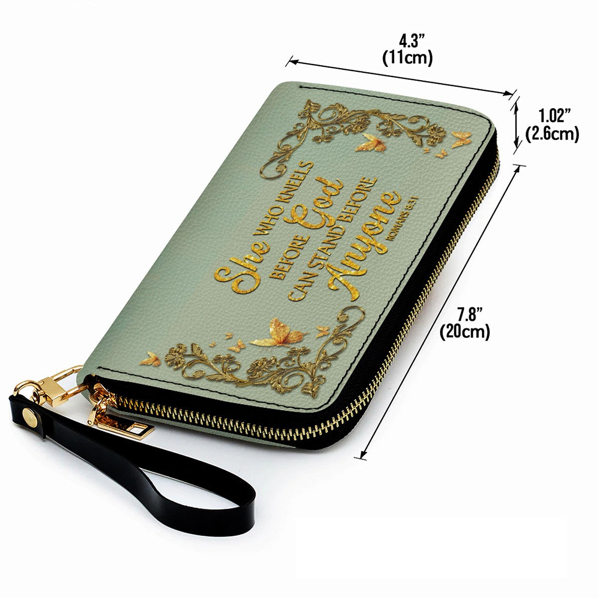 Personalized Leather Handbag & Long Wallet Set – Christian Bible Verse Gift for Women | CHRISTIANARTBAG CAB020226