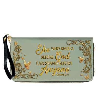Personalized Leather Handbag & Long Wallet Set – Christian Bible Verse Gift for Women | CHRISTIANARTBAG CAB020226