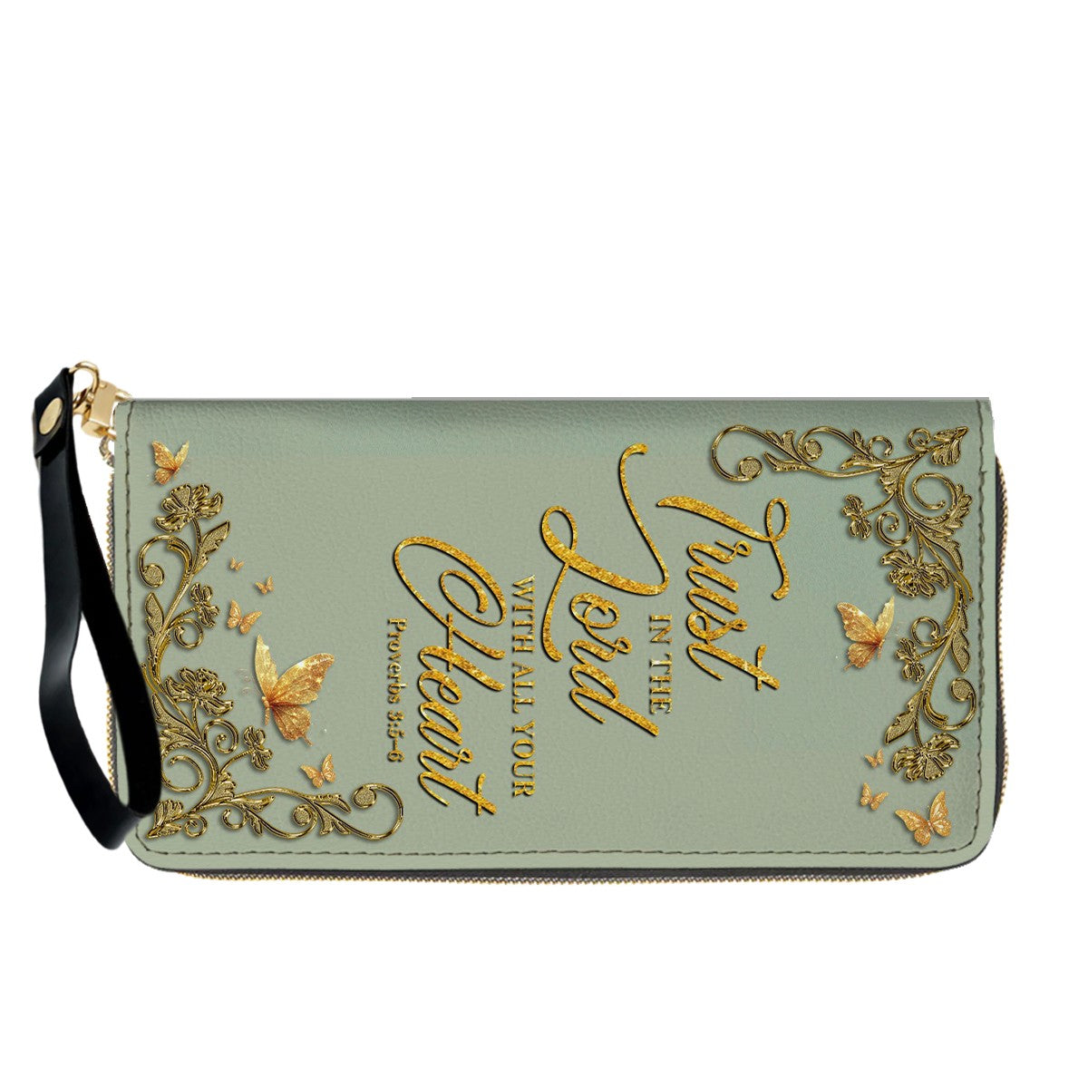 Personalized Leather Handbag & Long Wallet Set – Christian Bible Verse Gift for Women | CHRISTIANARTBAG CAB020226