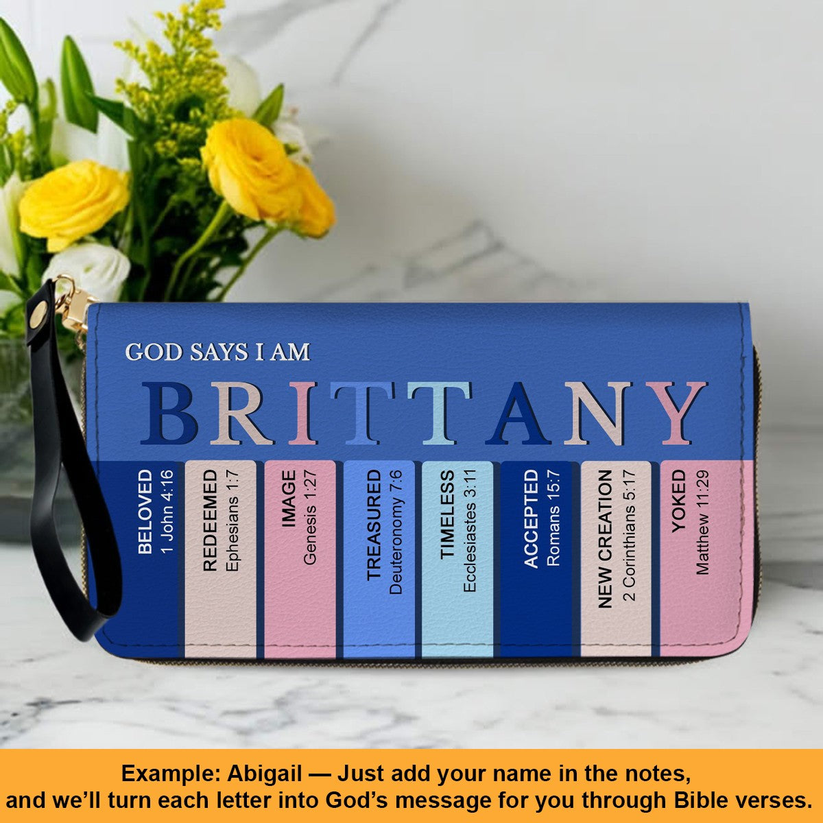 Christianartbag Clutch Purse, Uncover the sacred meaning of your name - Personalized Clutch Purse - Christian Gifts For Women, CAB0153025