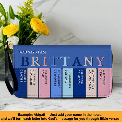 Christianartbag Clutch Purse, Uncover the sacred meaning of your name - Personalized Clutch Purse - Christian Gifts For Women, CAB0153025