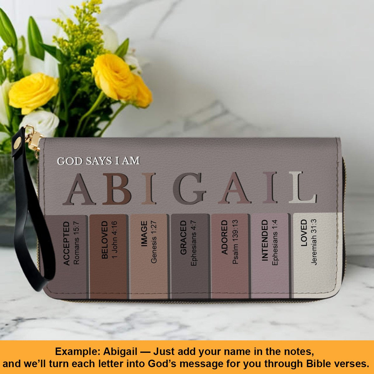 Christianartbag Clutch Purse, Uncover the sacred meaning of your name - Personalized Clutch Purse - Christian Gifts For Women, CAB0153025