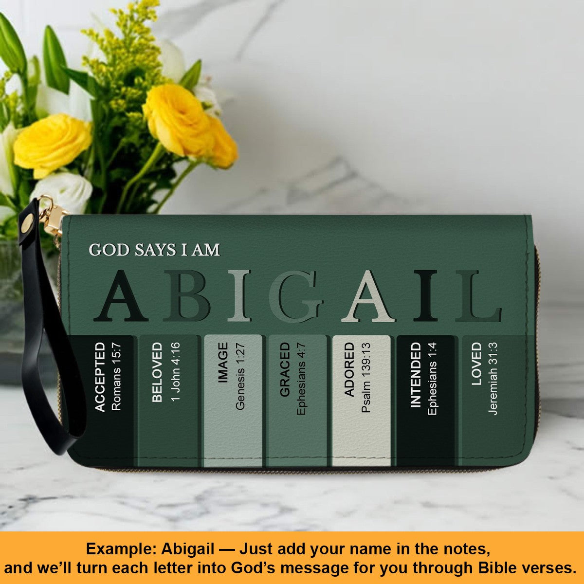 Christianartbag Clutch Purse, Uncover the sacred meaning of your name - Personalized Clutch Purse - Christian Gifts For Women, CAB0153025