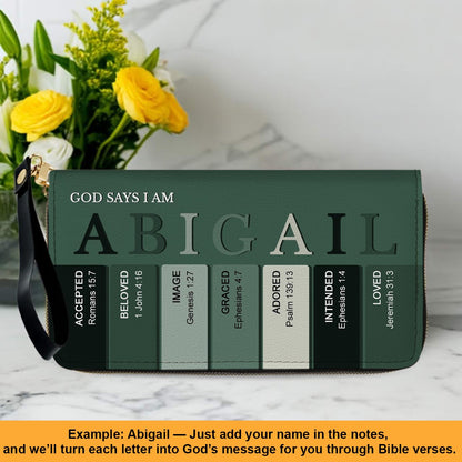 Christianartbag Clutch Purse, Uncover the sacred meaning of your name - Personalized Clutch Purse - Christian Gifts For Women, CAB0153025