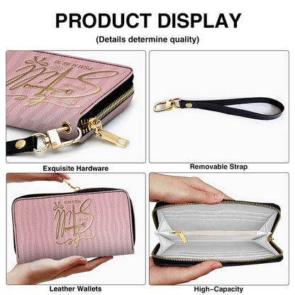 Personalized Be Still Psalm 46:10 Cross Leather Handbag for Women - CHRISTIANARTBAG | Custom Faith Purse in Pink CAB01100526