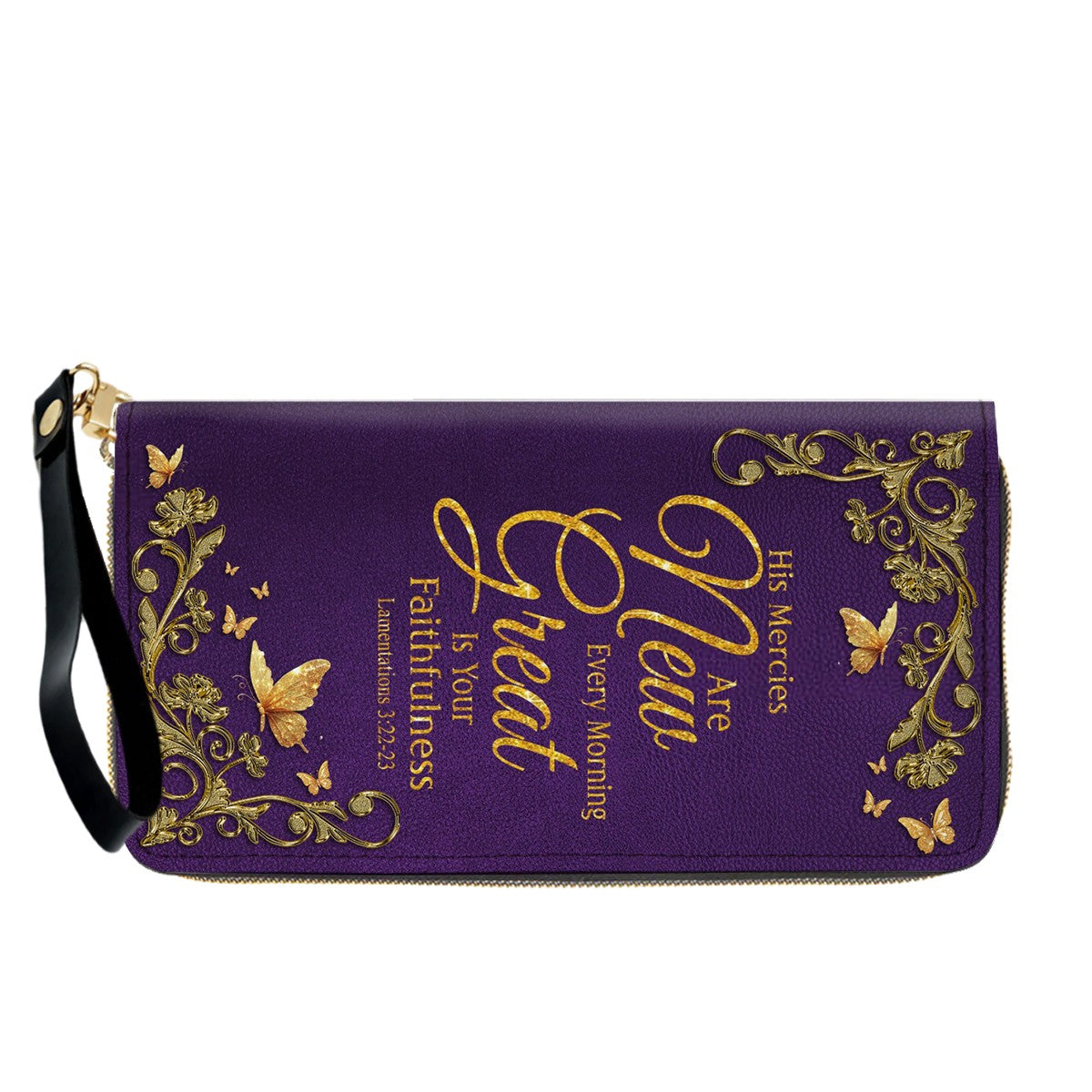 Personalized Leather Handbag with Custom Name & Bible Verse - Personalized Christian Leather Handbag & Wallet Set | CHRISTIANARTBAG™ CAB01012626