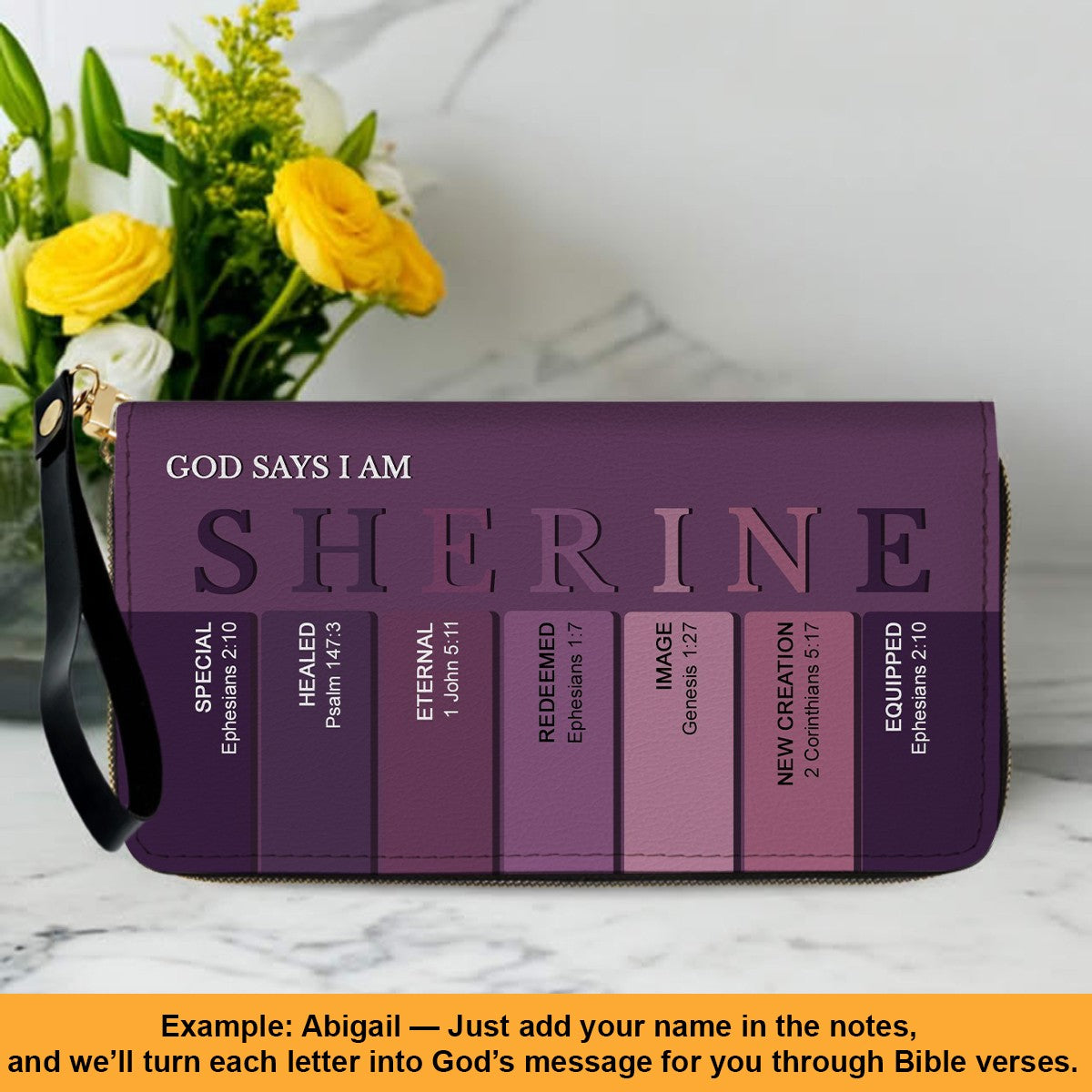 Christianartbag Clutch Purse, Uncover the sacred meaning of your name - Personalized Clutch Purse - Christian Gifts For Women, CAB0153025