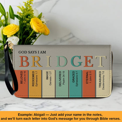 Christianartbag Clutch Purse, Uncover the sacred meaning of your name - Personalized Clutch Purse - Christian Gifts For Women, CAB0153025